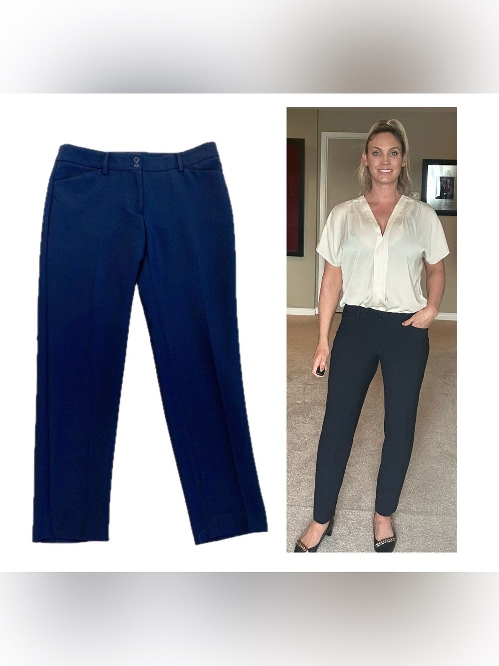 Talbots navy blue HAMPSHIRE Pants size 6